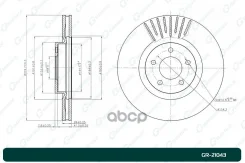 ���� ��������� ������������� G-brake GR-21043 402069N00A, �402069N00C, �402069N00B, �402061AA0A G-Brake ���. GR-21043 GR21043 ����
