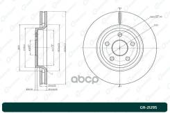 ���� ��������� ������������� G-brake GR-21295 68240046AA, �K68035012AB, �K68035012AA, �68035012AA, �068035012AA, �68035012AD, �K68240046AA, �68035012A...