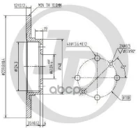 ���� ��������� �������� DF4381 (259x12) 4 ��� RE Logan (LS_) 04-, Sandero (BS0_) 07-; 08A26810; 08A26811; 0986479164; 0986479953; 0986479B79; 15132; 1...