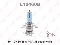 ����� H4 12V 60/55W P43T-38 Super White H4 12V 60/55W P43T Super White LYNXauto ���. L10460B LYNXauto L10460B L10460B ����