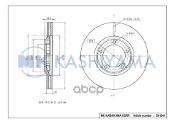 ���� ���������, �������� 09.6804.10 (253x20) 5 ��� Hyundai H-1/Starex I 1997-2007/ H100 1993-2004/ Porter I 1994-2004; 09680410; 0986478664; 0986AB614...