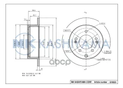 ���� ���������, ������ 08. B667.11 (262x10) 5 ��� HY Elantra 08-; KIA K3 12-, Soul 09- 08B66711; 33106331; 361834; 584110Q300; 584112K300; 584112K350...
