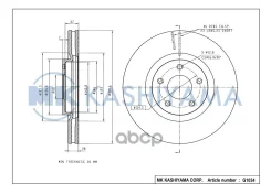 ���� ���������, �������� DF4964 (296x26)5 ��� MK Kashiyama ���. G1034 G1034 ����