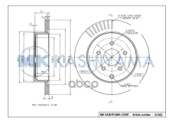 ���� ���������, ������ 09. B265.10 (308x16) 5 ��� IN FX 02-, M (Y51) 05-, Q50 13-, Q70 (Y51) 13-; NI Murano (Z50, Z51) 03-14 0986479606; 09B26510; 09B...