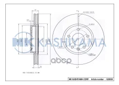 ���� ���������, �������� DF7923 (300x26) 5 ��� Chevrolet Cruze I 2009-/ Orlando 2010-, OPEL Astra IV J 2010-2015; 09B35610; 09B35611; 09B3561X; 135020...