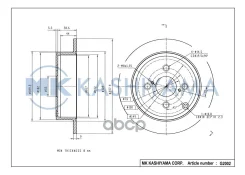 ���� ���������, ������ DF4379 (257,9x9) 4 ��� Toyota Corolla / Allex (_E12_) 1.4 VVT-i (ZZE120_) 11.2001 - 02.2007 08A33110; 08A33111; 0986479086; 098...