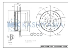���� ���������, ������ DF6176 (281x10)5 ��� Toyotacamry (_V4_) 06-11 0204A18097; 4243106130; BS0349; C220150758; C220G0005; C220R0604; DF6176; JBD0089...