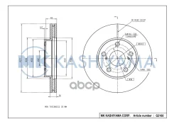 ���� ���������, �������� 09. C648.11 (277x26) 5 ��� Toyota Auris E18 (2012), Corolla E18 (2013) 0986479A62; 0986479U07; 09C64811; 33106934; 362199; 43...