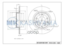 ���� ���������, ������ 08. A112.11 (280X10)5 ��� Mazda MX-5 III (NC) (03/05-) / 6 Station Wagon (GY) (08/02-) / 6 Hatchback (GH) (08/07-) / 6 Hatchbac...