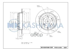 ���� ���������, ������ DF7374 (305x9) 5 ��� Honda CR-V II (RD_) 01-06 CR-V III 06- 08A35510; 08A35511; 361263; 42510T0GA02; 42510T0GA04; 42510TX4A01...