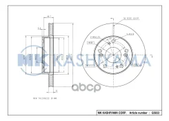 ���� ���������, �������� 09.5457.30 (262x21) 5 ��� MK Kashiyama ���. G5033 G5033 ����