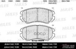 ������� ��������� �������� (��� ���) (����� Semi-Metallic) Changan CS35/Hyundai Tucson/KIA Sportage 04- �������� E100019 Miles ���. E100019 E100019 ��...