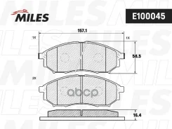 ������� ��������� �������� (��� �������) (����� Semi-Metallic) (Nissan Murano (Z50, Z51), Navara (D40), Qashqai) (TRW GDB3392) E100045 Miles ���. E100...