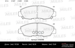 ������� ��������� �������� (��� �������) (����� Semi-Metallic) Honda Accord 2.0-2.2 90-93 (TRW GDB894) E100359 Miles ���. E100359 E100359 ����