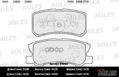 ������� ��������� ������ (��� �������) (����� Semi-Metallic) Peugeot 4007/Mitsubishi Pajero III/Outlander 06 E110184 Miles ���. E110184 E110184 ����