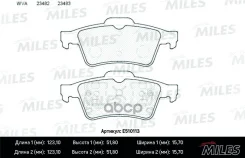 ������� ��������� ������ (����� Ceramic ����� PRO) Nissan Primera (P12) 02-/Renault Laguna 01- (TRW GDB1469) E510113 Miles ���. E510113 E510113 ����
