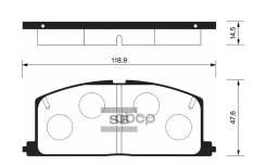 ������� ��������� �������� Toyota Camry 82-88/Carina 1.6-2.0D SP1105 Sangsin brake ���. SP1105 SP1105 ����