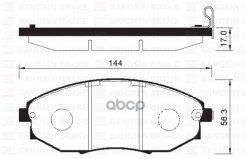 ������� �������� � Daewoo Tosca, Chevrolet Epica 1.8/2.0/2.5 06 SP1193_SNS Sangsin brake ���. SP1193 SP1193SNS [96475027] ! SP1193 ����