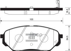 ������� ��������� (�������) Hyundai ix55 06-13 / Veracruz 06-15 Sangsin brake ���. SP1203, �������� SP1203 ����