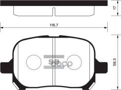 ������� ��������� (�������) Lexus RX 97-06 / Toyota Camry 96-02 Sangsin brake ���. SP1226, �������� SP1226 ����
