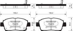 ������� �������� ��������! Toyota Yaris 1.0i-1.5i/1.4D 99/Celica 1.8i 99 SP1232_HIQ Sangsin brake ���. SP1232 SP1232 SP1232 ����