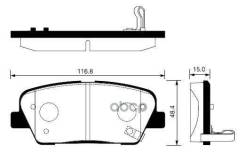 ������� ��������� Hyundai Santa FE (CM) 2.2D 09-/KIA Sorento (XM) 09- ������ SP1247 Sangsin brake ���. SP1247 SP1247 ����