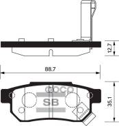 ������� ��������� Honda Accord 85-89/Civic 87-01 ������ SP1265 Sangsin brake ���. SP1265 SP1265 ����
