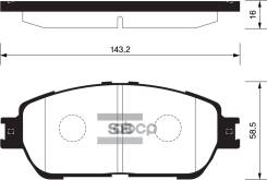 ������� ��������� (�������) Toyota Camry (XV30) 01-06 / Lexus ES 01-06 Sangsin brake ���. SP1372, �������� SP1372 ����