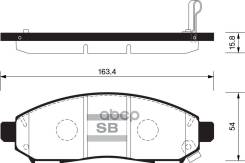 ������� �������� � Nissan Pathfinder 2.5DCi 4WD 05 SP1460_SNS Sangsin brake ���. SP1460 SP1460SNS GDB3404=1162 01 [41060EA025] ! SP1460 ����