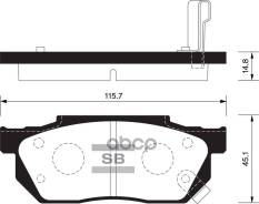 ������� ��������� �������� Honda Civic 1.3-1.6 87-91/1.3 16V 91-95 SP1462 Sangsin brake ���. SP1462 SP1462 ����