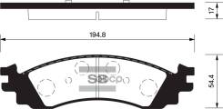 ������� ������� �Ford Explorer 06-10/Taurus 11, Mercury Mountaineer 06-10 SP1510_SNS Sangsin brake ���. SP1510 SP1510SNS [AG1Z2001F] ! SP1510 ����