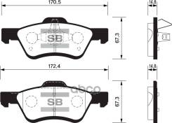 ������� �������� � Ford Escape, Mazda Tribute 08, SP1497_SNS Sangsin brake ���. SP1497 SP1497SNS GDB1752 [8M6Z2001A] ! SP1497 ����