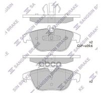 ������� �������� ������! MB W204 1.8-3.5 07 SP1707A_HIQ Sangsin brake ���. SP1707A SP1707A SP1707A ����