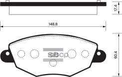 ������� ��������� (�������) Ford Mondeo 00-07 Sangsin brake ���. SP2030, �������� SP2030 ����