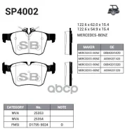 ������� �������� ������! MB W205/S205 1.6/2.0/2.1D 13 SP4002_HIQ Sangsin brake ���. SP4002 SP4002 SP4002 ����