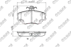 ��������� ������� /�������� �������� 4�� /TI-GUAR ��� Renault Logan 2004-2015, LADA Largus 2012-2017; PN0284W TG-0284 410602192R RE Logan 04- / LADA L...