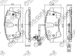 ��������� ������� �������� /�������� /�������� 4 �� /TI-GUAR ��� Renault Kangoo 2008-; TG-0532; (PN0532) 0986494332 13046027432 Renault Kangoo 08- ���...