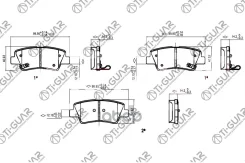 ��������� ������� �������� /������ �������� 4�� /TI-GUAR ��� Geely Atlas Pro 2018- Hyundai Solaris 2010- I30 I40 2011- Kia Ceed 2012- Rio; TG-0525 TG...