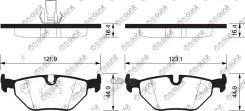 ��������� ������� �������� /������ �������� 4�� /TI-GUAR ��� BMW 5 (E39) -2003, Alpina B10 (E39) -2004; TG-1265 PN0028 34211163395 34212157591 Ti-Guar...