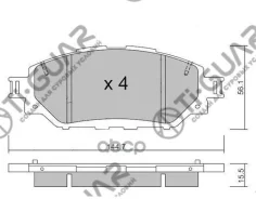 ��������� ������� �������� /�������� �������� 4�� /TI-GUAR ��� Toyota Hilux (N112 122 120) 2015-, Innova (N140 142 141 143) 2015-; PN1803 TG-1803 D235...