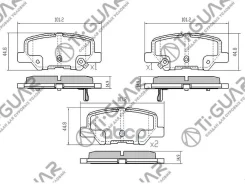 ��������� ������� �������� /������ �������� 4�� /TI-GUAR ��� Mitsubishi Outlander 2012- Mazda 6 2012-2018; TG-25003 DG1626 PN25003 D6146M 1609899680 G...