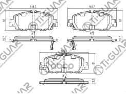 ��������� ������� �������� /�������� �������� 4�� /TI-GUAR ��� Honda Accord 2013-, Vezel RU#, Stepwgn RP# 2015-; TG-28005 TG-28005C BP28005 AN789WK AN...