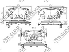 ��������� ������� �������� /������ �������� 4�� /TI-GUAR ��� Nissan Qashqai J11 2014- X-Trail T31 2007-2015 T32 2013-; TG-2806C PN2806 TG-2806 D40604C...