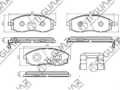 ��������� ������� �������� /�������� �������� 4�� /TI-GUAR ��� Hyundai H1, Starex 1997-2006, Porter 1996-2004; TG-3201 PN0434 581014AA80 581014AA81 Hy...
