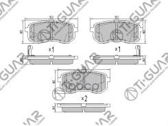 ��������� ������� �������� /������ �������� 4�� /TI-GUAR ��� Hyundai i10 2007-2016 Kia Picanto 2003-2007; TG-3370 GDB3370 P30033 13046057752 Hyundai I...