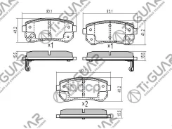 ��������� ������� �������� /������ �������� 4�� /TI-GUAR ��� Kia Rio 2005-2011 Ceed 2006- Cerato 2009- Hyundai Tucson 2015-; TG-3421 BD4407 PN0436 TG0...