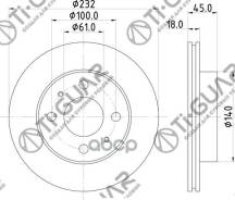���� ��������� /�������� /TI-GUAR ��� Nissan Sunny B14 1994-1997 Almera Pulsar N15 1995-2000; 232/18��; TG-40206-0M602 PD3213206S ST402060M602 12137 0...