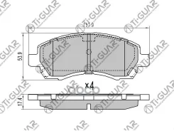��������� ������� �������� /�������� �������� 4�� /TI-GUAR ��� Subaru Impreza 1996-, Subaru Legacy BD, BG 1996-1998, BH 1998-2003 ; TG-462 PF-739 PN73...