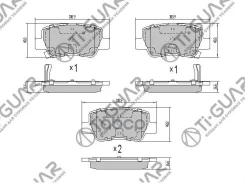 ��������� ������� �������� /������ /�������� 4�� /TI-GUAR ��� Toyota Avensis ZRT270 2008-; TG-4809; (PN1838) 0101ADT270R 0446605040 Toyota Avensis ZRT...