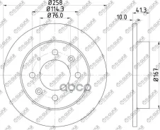���� ��������� /������ /TI-GUAR ��� KIA Cerato 2004-2008, CEED 2012-2018 ; 258/10��; TG-58411-2F100 584112F300 BN1598 Ti-Guar ���. TG-58411-2F100 TG58...